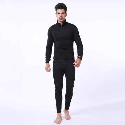 

Toponeto Mens Autumn Winter Solid Tight-drying Tops Pants Sets Sports Suit Tracksuit