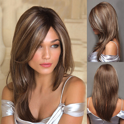 

Tailored Womens Fashion Wig Gold Synthetic Hair Long Wigs Wave Curly Wig