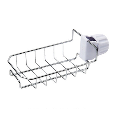 

New Faucet Shelf Sink Bathroom Sponge Hanging Rack Drain Storage