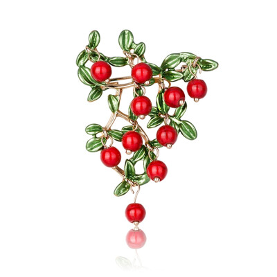 

Brooch Fruit Jewelry Fashion Personality Drops Grape Brooch New Womens Corsage Pins