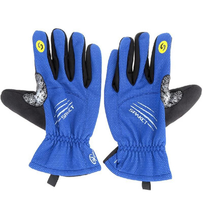 

Spakct Winter Full Finger Cycling Gloves Thermal Fleece Gloves Windproof