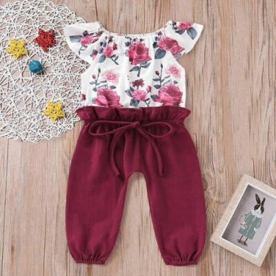 

2019 Toddler Kid Girls Jumpsuit Romper Bodysuit Clothes Outfits Set Playsuit USA