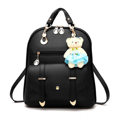 

Backpack bag female bag autumn new womens Korean fashion student bag bear backpack