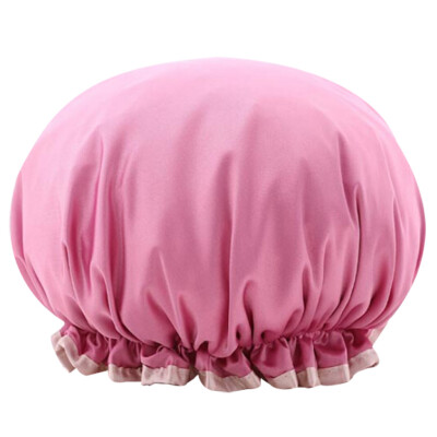 

〖Follure〗Double Waterproof Shower Cap Adult Womens Kitchen Smoke-proof Cap Bath Cap