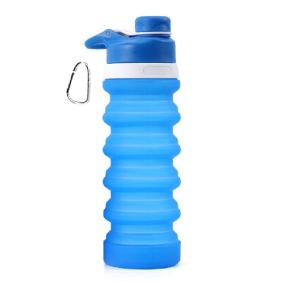 

Collapsible Water Bottle Food-Grade Silicone FDA Approved Leak Proof Travel Climbing Biking Foldable Soft Sports Water Bottle