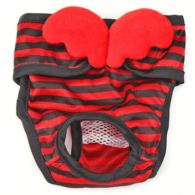 

Dogs Striped Physiological Pants Female Dog Menstruation Underwear Briefs