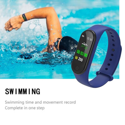 

M4 Waterproof Heart Rate Blood Pressure Fitness Tracker Smart Band Bracelet
