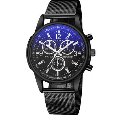 

GENEVA 2018 Sport Watch Luxury Metal Mesh Band Stainless Steel Analog Quartz Wristwatch Women Mens Unisex Military Watches