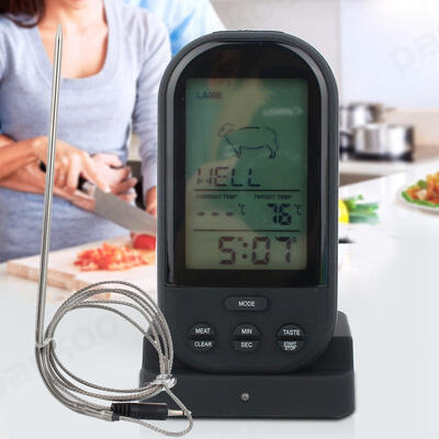 

Greensen Wireless Digital Cooking Thermometer LCD Barbecue Timer Probe Temperature Cooking Tools