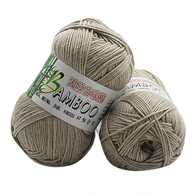 

Gobestart New 100 Bamboo Cotton Warm Soft Natural Knitting Crochet Knitwear Wool Yarn 50g