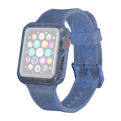 

〖Follure〗Bling Soft Silicone Replacement Sport Band Cover For Apple For iwatch 4 44mm