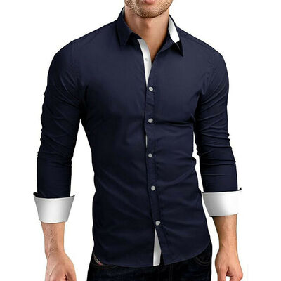

Fashion Mens Luxury Long Sleeve Shirt Casual Slim Fit Stylish Dress Shirts Tops