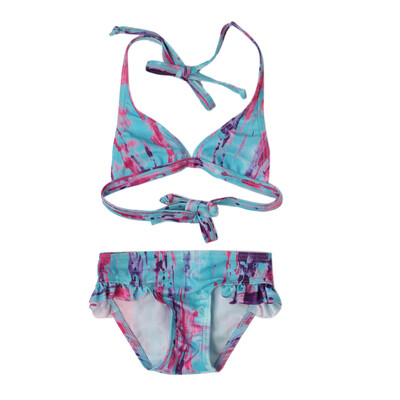 

Kids Children Girls Floral Bikini Soft Swimsuit Beach Pool Swimwear Outfit
