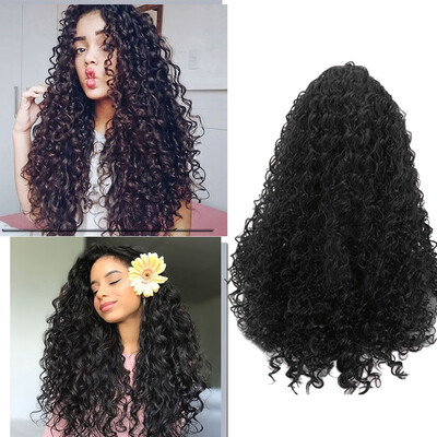 

Gobestart Long Wavy Wig Synthetic Wig Wig for Women Heat Resistance Fiber
