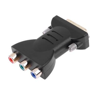

245Pin DVI Male to 3 RCA Female Port AV Converter Adapter Cable Connector