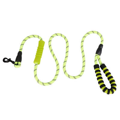 

Double Handle Pet Braided Nylon Traction Rope Dogs Reflective Walking Leash