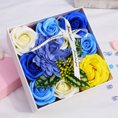 

Toponeto Mothers Day DIY Soap Flower Gift Rose Box Bouquet Wedding Home Festival Gift