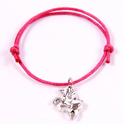 

Retro Pure Hand Production Wax Weaving Unicorn Bracelet Gift for Children