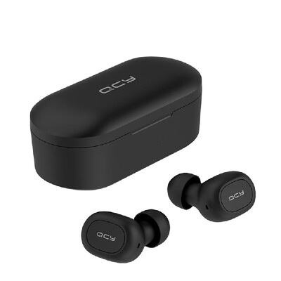 

QCY T2C Bluetooth 50 TWS Earbuds True Wireless Headphones CVC60 Noise Cancellation with Dual Mic In-ear Stereo Earphones Twins
