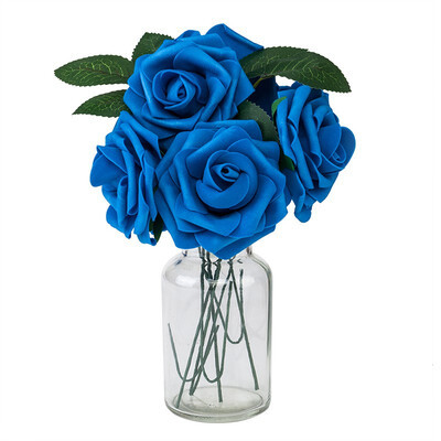 

Artificial Flowers 50pcs Real Touch Artificial Foam Roses Decoration