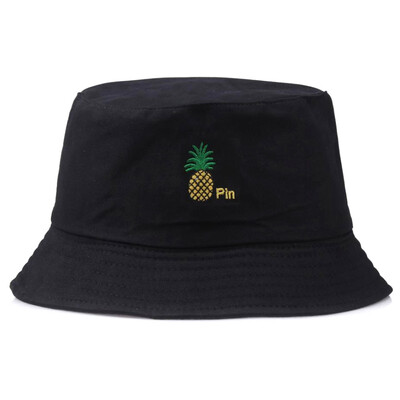 

Unisex Women Men Pineapple Print Summer Bucket Hat Outdoor Beach Sun Hats Party Street Fisherman Hats
