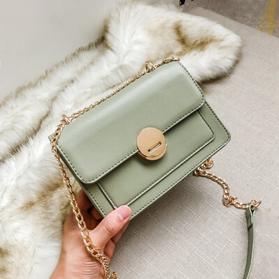 

Womens small square bag Korean version tide chain bag one shoulder oblique bag summer girl small satchel bag