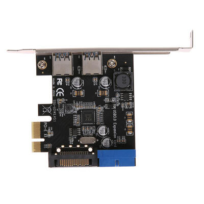 

SSU 2 Port USB 30 PCI-e x1 Expansion Card PCI Express Adapter for Desktop