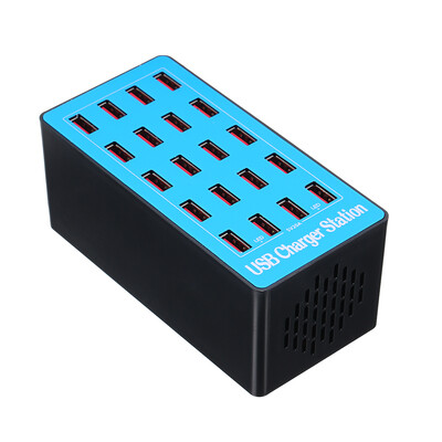 

USB Smart Charger with 20 Ports Power Adapter of Universal Compatibility Charging Station for Family&Office Use