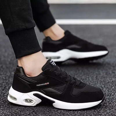 

Air cushion mens shoes wild sports casual mesh panel shoes fashion running travel shoes tide shoes