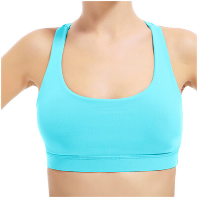 

Toponeto Ladies Sports Bras Cross Back Shock-Proof Sports Bra Fitness Yoga Underwear
