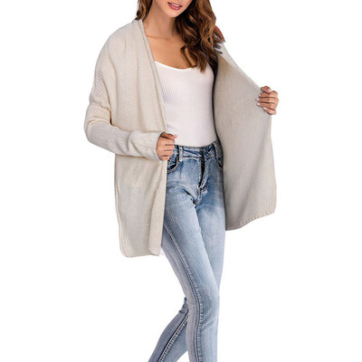 

Toponeto Womens Long Sleeve Knitwear Lady Open Front Cardigan Sweaters Casual Outerwear