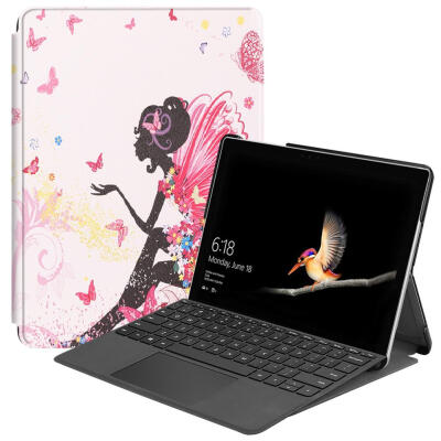 

Printed Leather Protective Cover Stand for Microsoft Surface Go 10 Tablet