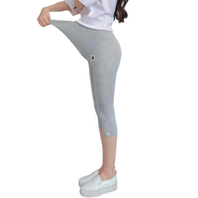 

pregnant short women summer short leggings maternity short capris black gray white large size mother leggings