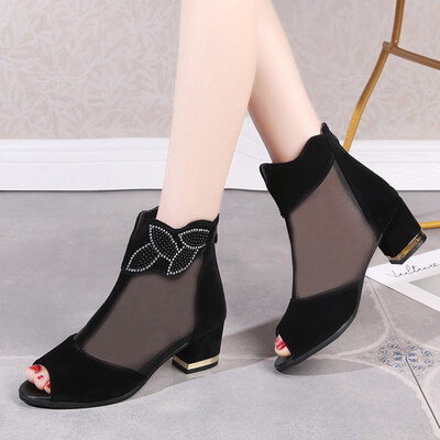 

Rose Womens Fashion Peep Toe Non-Slip Shallow Mouth Shoes High Heels Pumps Shoes