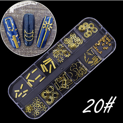 

Toponeto Colorful Nail Art Tips Stickers 3D Laser Makeup Manicure DIY Decals Decoration