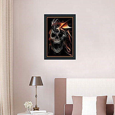 

KirinShow DIY 5D diamond painting full diamond Halloween skull embroidery rhinestone cross stitch art craft supply home wall dec