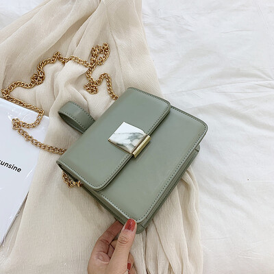 

Chic chain small bag Korean version simple womens bag new style summer popular&fashionable small square bag