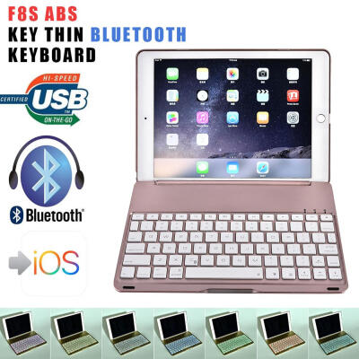 

7 Color Backlit Bluetooth Keyboard Case Cover For iPad 97 " 2017ipad Air