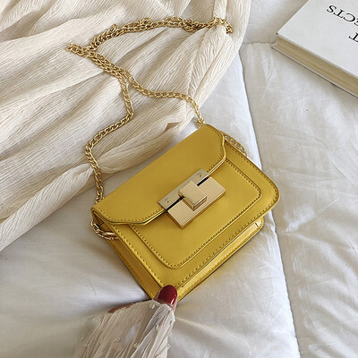 

Simple small fresh shoulder bag female 2019 new fashion temperament chain bag casual wild Messenger small square bag