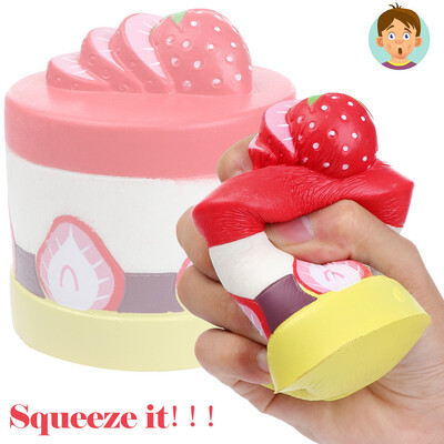 

Gotoamei 12cm Strawberry Cake Squishies Slow Rising Squeeze Scented Stress Relieve Toy