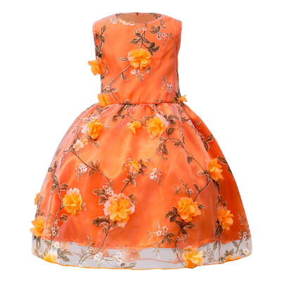 

Flower Girls Princess Floral Dress Party Wedding Pageant Summer Dresses