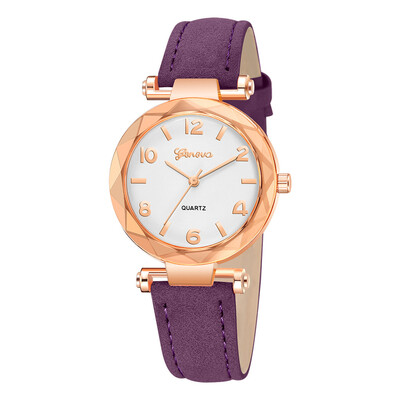 

Hot Sale Women Watches Roman Numerals Dial Ladies Quartz Wristwatch Irregular Casual Leather Strap Fashion Geneva Clock Female 5