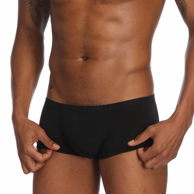 

Tailored Mens Sexy Solid Ice Silk Pouch Pants Underwear Soft Briefs Panties Underpants