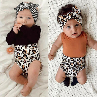 

3PCS Cute Newborn Baby Girl Outfits Clothes Tops RomperTutu Shorts Pants Set