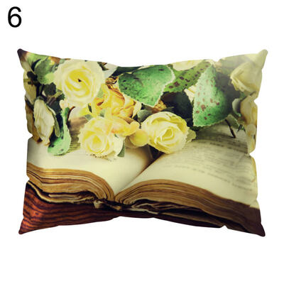 

Vintage Flower Printed Throw Pillow Protector Case Cushion Cover Bedding Article