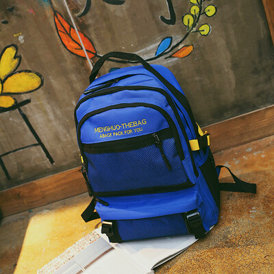

Shoulder bag Male canvas collision color 2017 neutral couple large capacity travel bag student bag