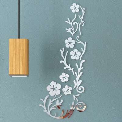 

Toponeto 3D Diy Flower Shape Acrylic Wall Sticker Modern Stickers Decoration