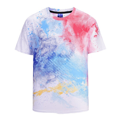 

Men\s Casual 3D Print Graffiti Spraying Short Sleeves T-shirt