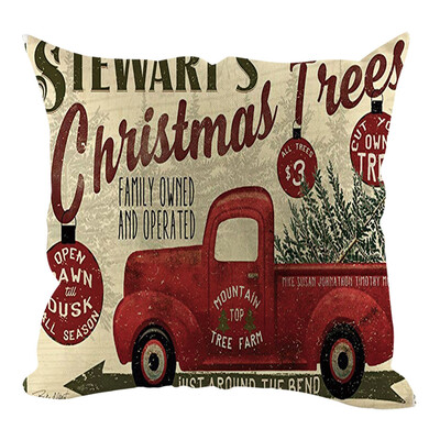 

Siaonvr Christmas Pillow Cover Pillowcases Decorative Sofa Cushion Cover Home Decoration