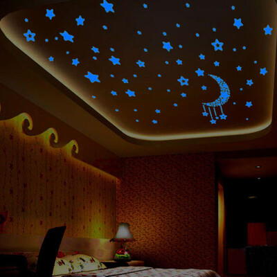 

〖Follure〗A Set Kids Bedroom Fluorescent Glow In The Dark Stars Wall Stickers